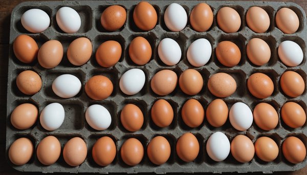 Le poids des œufs : tableau par type et par taille